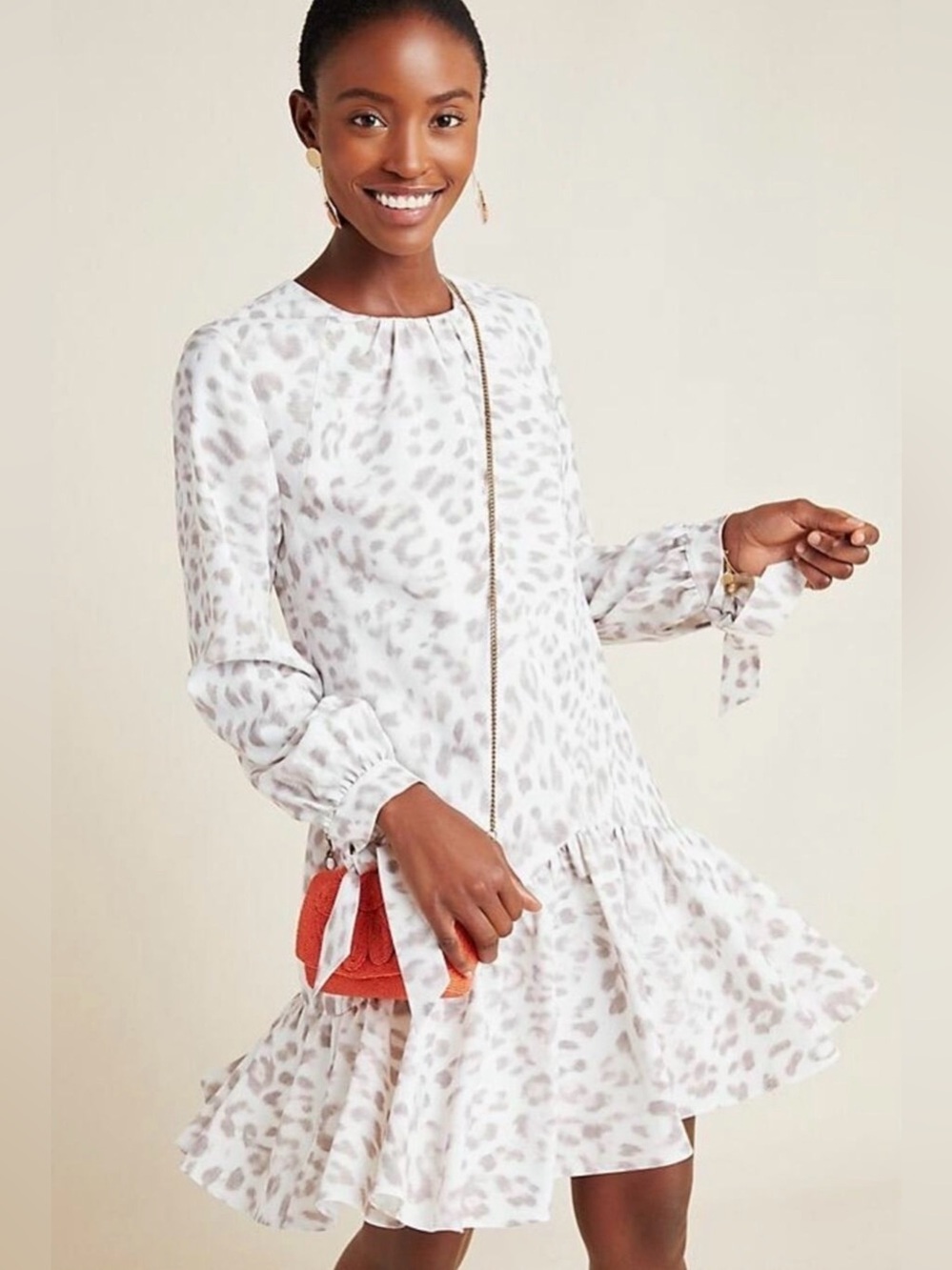 Mare Mare Anthropologie Felix Leopard Mini Dress